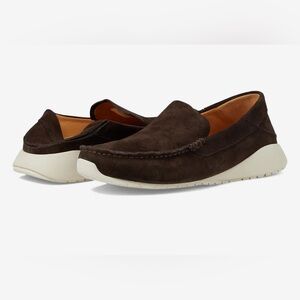 OluKai Men's Dark Brown Leather Slip On Ka'A Loafers Shoes 9.5